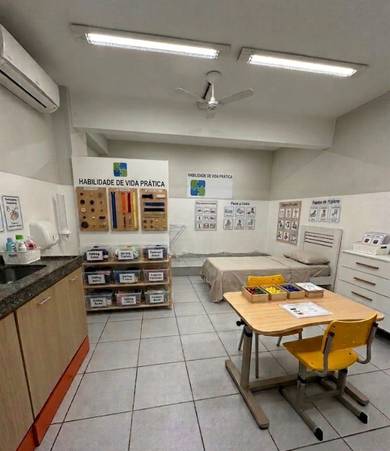 Sala de habilidades de vida prática